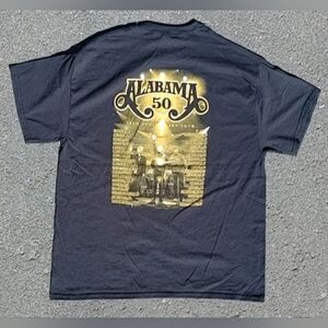 Vtg Y2K Alabama 50 Years Band Tee Gildan T-Shirt Size (XL)